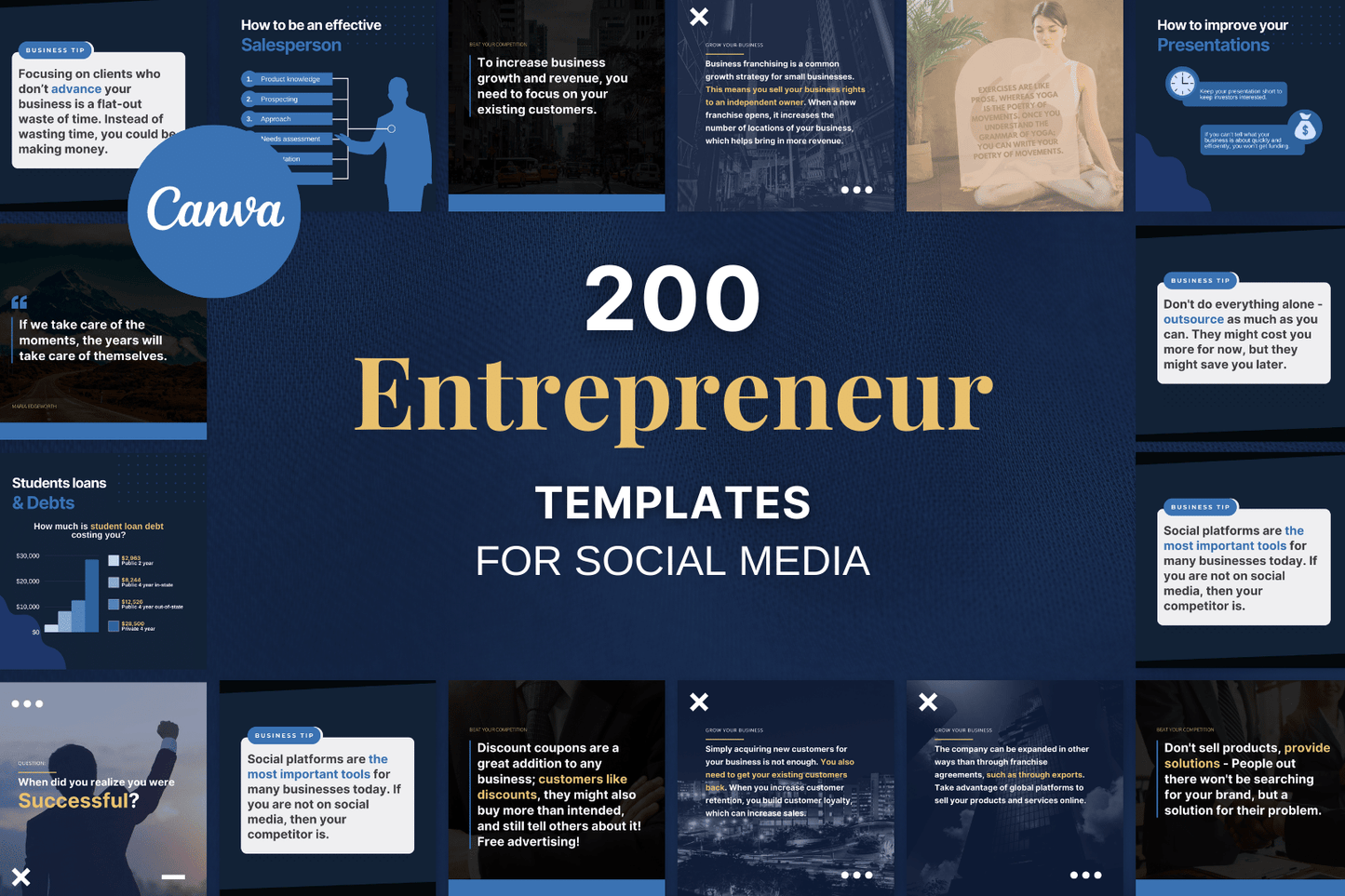 200 Entrepreneur Templates